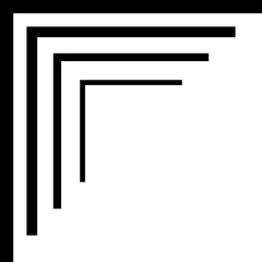 Corner Shape Border Element Set