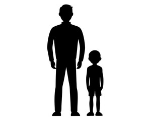 Dad Vector Silhouette & SVG Icon