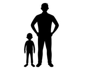 Dad Vector Silhouette & SVG Icon