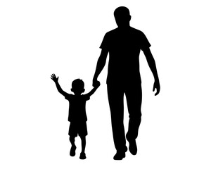 Dad Vector Silhouette & SVG Icon