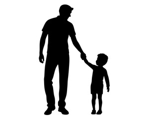 Dad Vector Silhouette & SVG Icon