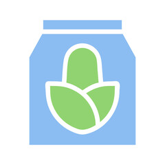Simplified Plant-Based Nutrition Container Symbol