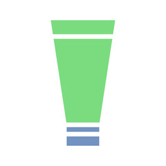 Cosmetic Cream Container Illustration On White