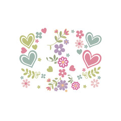 Playful minimalist vector illustration set with doodle elements. Hand-Drawn Minimalist Icons Set.