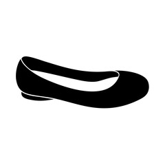 ballet flats icon, ballet flats silhouette vector illustration-simple silhouette illustration of ballet flats, perfect for ballet flats logos and icons