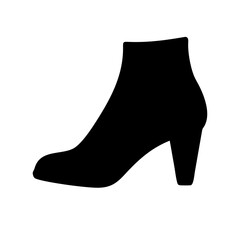 ankle boots icon, ankle boots silhouette vector illustration-simple silhouette illustration of ankle boots, perfect for ankle boots logos and icons
