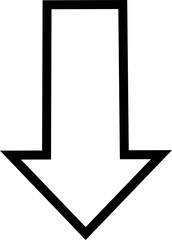 Decrease icon in Line. isolated on transparent background