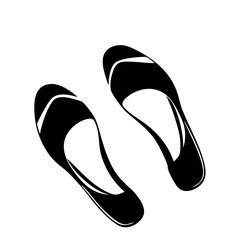 flats icon, flats silhouette vector illustration-simple silhouette illustration of flats, perfect for flats logos and icons