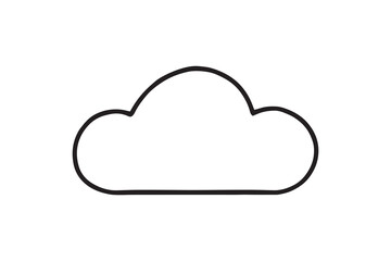 Cloud line art illustration