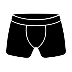 boxer shorts icon, boxer shorts silhouette vector illustration-simple silhouette illustration of boxer shorts, perfect for boxer shorts logos and icons