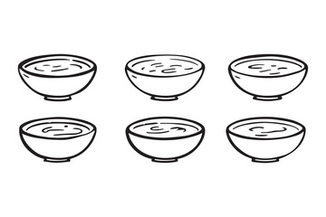Curry line art illustration