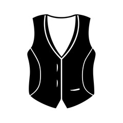 vest icon, vest silhouette vector illustration-simple silhouette illustration of vest, perfect for vest logos and icons
