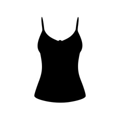 camisole icon, camisole silhouette vector illustration-simple silhouette illustration of camisole, perfect for camisole logos and icons