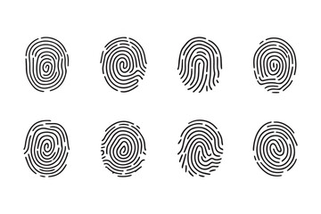 Fingerprint black line ar