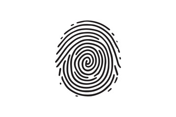 Fingerprint black line ar