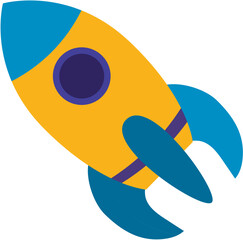 space rocket vector illustration