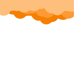 Obraz premium orange clouds background
