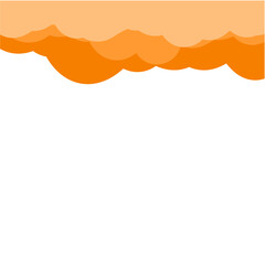 Obraz premium orange clouds background