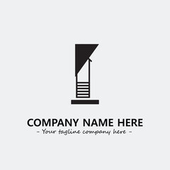 Book illustration black and white for logo company vector image
