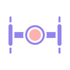 Linear illustration concept with center focal point