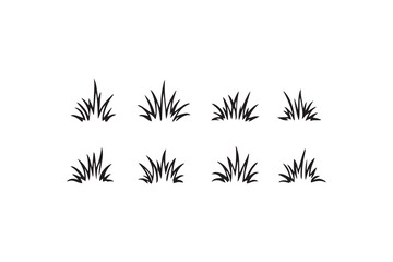 Grass line art illustration