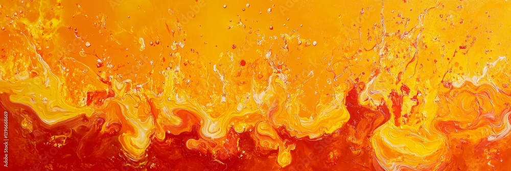 Aufkleber abstract background with orange yellow and red colors creating a fluid texture.