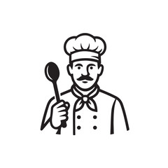 chef with a spoon