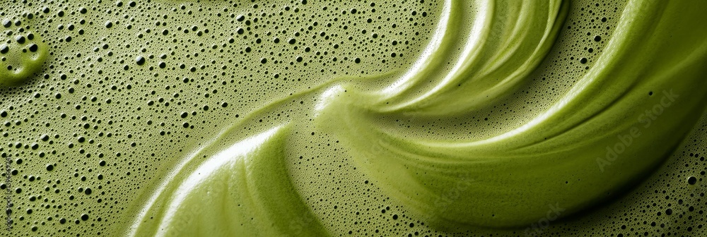 Poster green textured surface with swirling pattern close up abstract background.