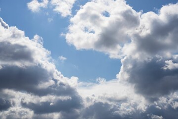 冬の青空と雲