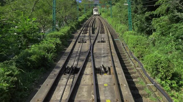京都宮津 ケーブルカー（倍速）