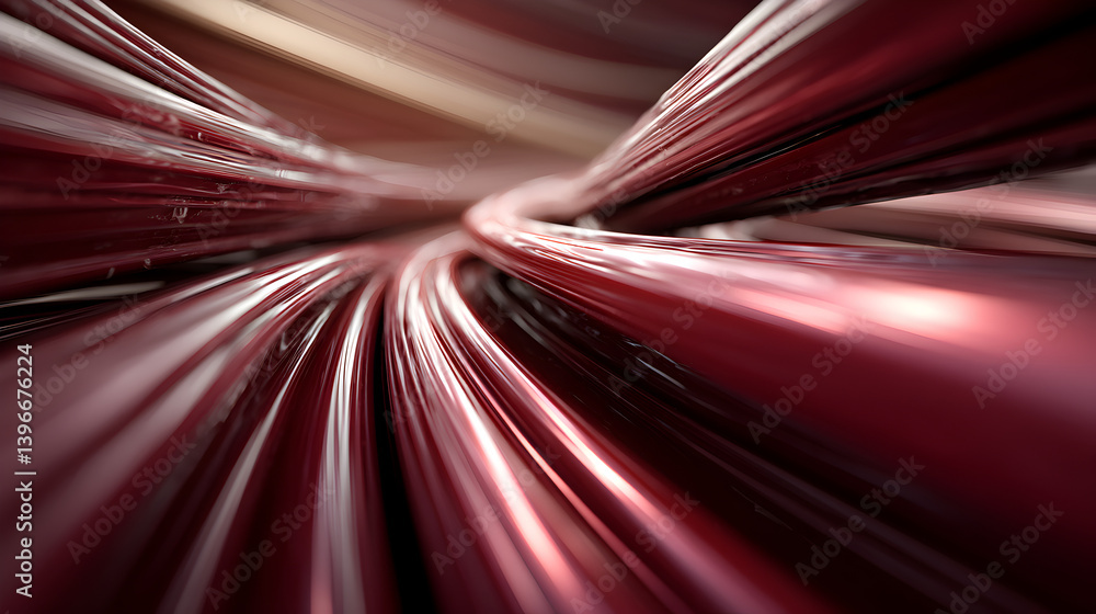 Poster abstract flowing red lines creating a dynamic and vivid background suitable for modern designs and c