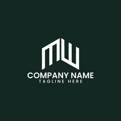 Fototapeta premium Modern Geometric Letter Logo Design