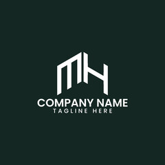 Fototapeta premium Modern Geometric Letter Logo Design