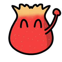 ood, fruit, illustration, vector, cartoon, set, icon, isolated, strawberry, fresh, pear, healthy, funny, orange, banana, character, background, apple, cute, design, face, cherry, flat, organic, lemon,