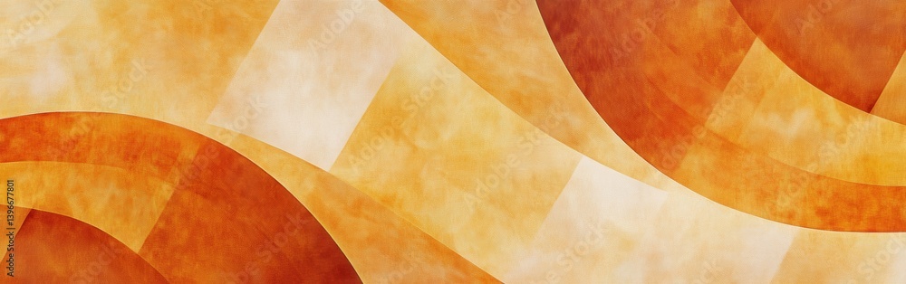 Poster Abstract background design with amber color palette and flowing shapes for warm and elegant visual experience.