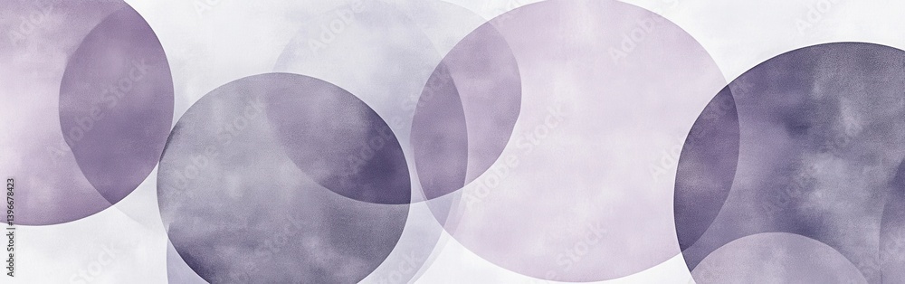 Poster pastel lavender circles with subtle overlapping textures create an abstract background