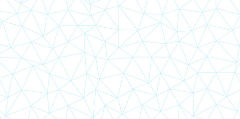 Abstract of simple blue line triangle pattern geometric background. Subtle ornament with delicate grid, lattice, net, triangles, rhombuses, lines. Network connection structure's-fi network shape. 