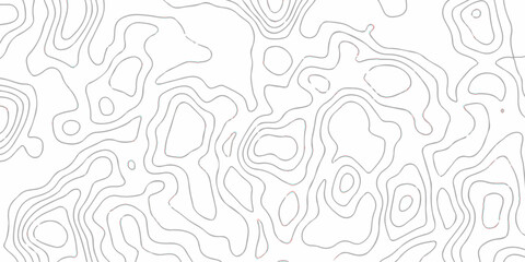 Black and white wave abstract topographic map contour, lines Pattern background. Topographic map and landscape terrain texture grid.