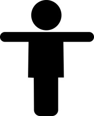 Kids or children icon in flat. baby Boys symbols children simple shadow isolated on transparent background