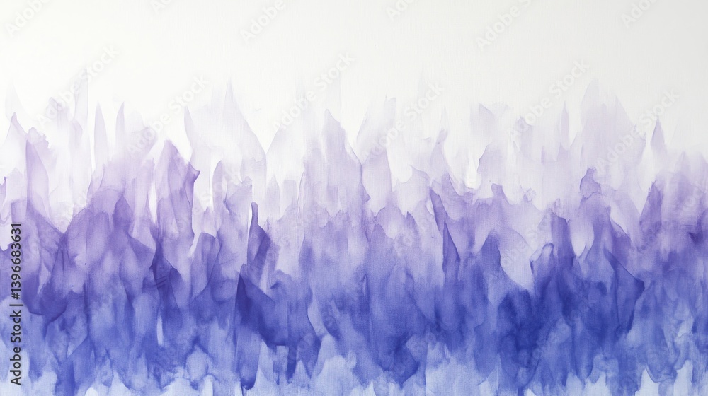 Aufkleber Gradient of Jagged Lavender Pencil Strokes on White Background: Minimalist Abstract Design with Textured Effect
