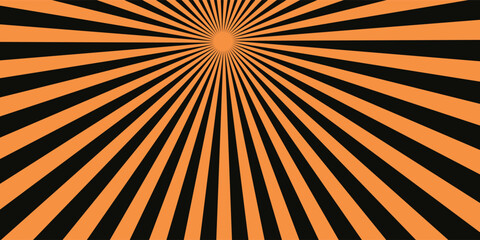  orange and black sun rays and sunburst backdrop background.