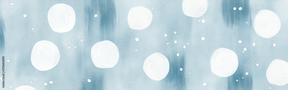 Poster soft blue background with white circles and dots, textured pattern for elegant design elements, arti