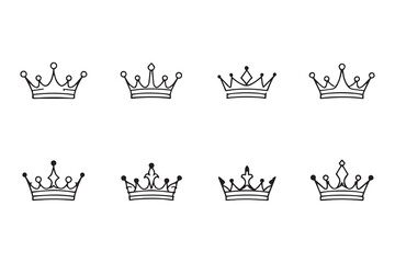 Royal Crown line art illustration © Sumi Khanom