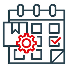 Obraz premium Production Scheduling Icon