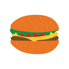 hamburger vector illustration