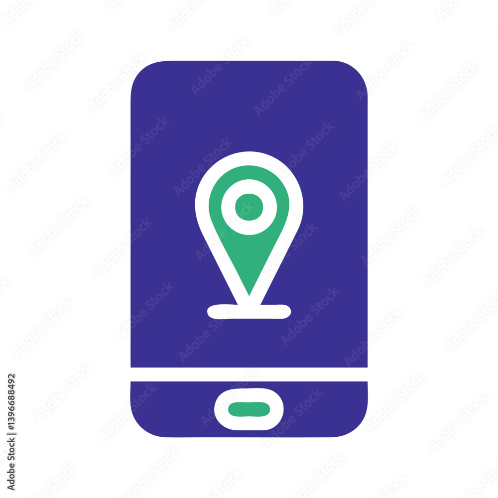 Aufkleber mobile navigation pointer for precise positioning