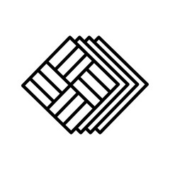 Tiles icon on white background