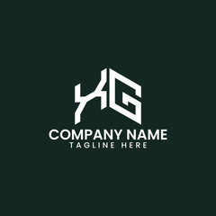 Fototapeta premium Modern Geometric Letter Logo Design
