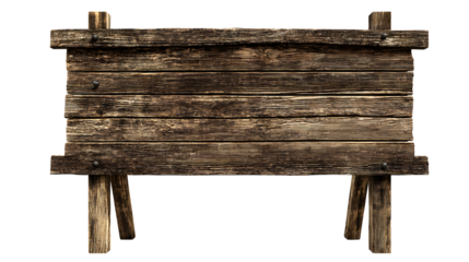 Weathered wooden signage with rustic charm and vintage aesthetics portrayal