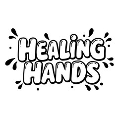 Fototapeta premium Healing Hands Graphic Design